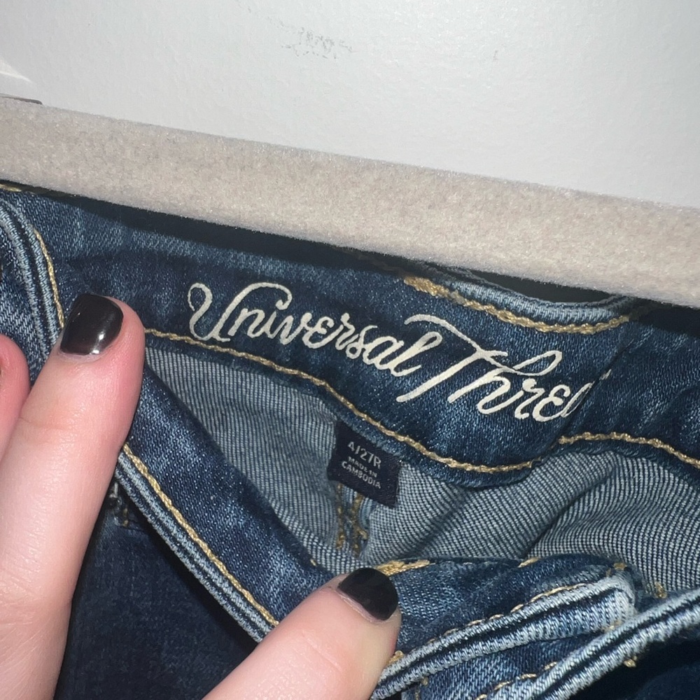 Target (Universal Thread) Cropped Patchwork Jeans - Picture 2 of 3
